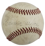 Connie Mack Single Signed Reach Official League Baseball (Beckett/BAS LOA)