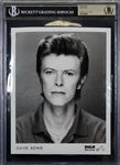 David Bowie Signed RCA Records 8" x 10" Promotional Photo (Beckett/BAS Encapsulated)