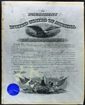 Theodore Roosevelt & William Taft Rare Dual Signed Presidential Military Commission Document (BAS LOA) 