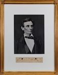 President Abraham Lincoln Handwritten & Signed 1845 Receipt in Framed Display (Beckett/BAS LOA)