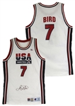 Larry Bird Signed & Game Used 1992 Dream Team Olympic Basketball Uniform (Beckett/BAS & Sports Investors Authentication/SIA)