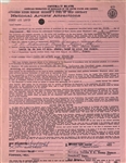 Jerry Lee Lewis Signed Performance Contract (Beckett/BAS & JSA)