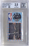 Michael Jordan Signed 1986-87 J. Merchante Spanish Basketball Sticker (UDA)(BGS G-VG 2.5 with MINT 9 Auto)