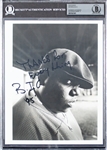 Notorious B.I.G. Rare Signed & Inscribed 8" x 10" Photo w/ Auto Mint 9! (Beckett/BAS Encapsulated)