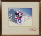 Rare Walt Disney Signed Mickey Mouse" Animation Cel Display (BAS/Beckett)