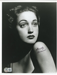 Legendary Actress Dorothy Lamour Signed 8" x 10" Glamour Photo (Beckett/BAS)