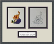 Jetsons: Circa 1980s Hand Painted Dick Dastardly, Muttley, and Elroy Jetson Production Cel 