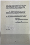 Gary Cooper Signed 8.5" x 13" Two-Page Contract (Beckett/BAS LOA)