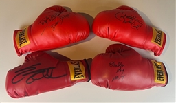 Rocky Set of (4) Signed Boxing Gloves: Stallone, Weathers, Mr. T, & Lundgren (Third Party Guaranteed)