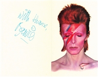 David Bowie Signed “Aladdin Sane” 1973 Fan Club Application Form (Roger Epperson/REAL & Andy Peters Bowie Expert LOAs) 