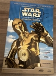 Star Wars: Anthony Daniels “C-3PO” Signed Original 12” x 18” Poster (Third Party Guaranteed)