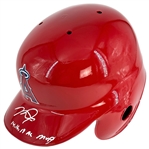 Mike Trout Signed Angels Full Size Rawlings LA Angels Batting Helmet Inscribed “14, 16, 19 AL MVP” (MLB) (Third Party Guaranteed)