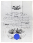 President Andrew Johnson Rare Hand Signed 1868 Military Commission (Beckett/BAS LOA)