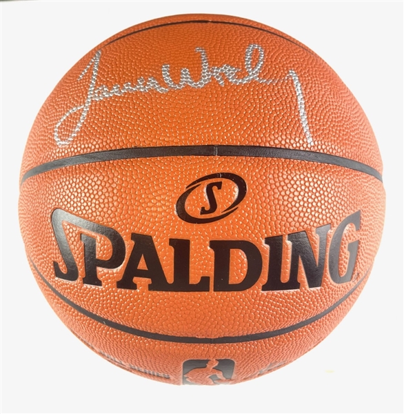 James Worthy Signed Spalding Basketball (Third Party Guaranteed)