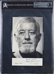 Star Wars: Sir Alec Guinness Signed 5" x 8" Photo with Rare "Star Wars" Inscription (Beckett/BAS Encapsulated)