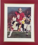 Steve Young Signed & Matted Limited Edition 49ers Lithograph (Third Party Guaranteed)