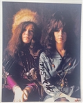 Grace Slick Signed 8" x 10" Photo w/ Janis Joplin (Third Party Guaranteed)