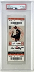 Vin Scullys Last Call: Vin Scully Signed Final Dodgers Broadcast 2016 Ticket (PSA/DNA)