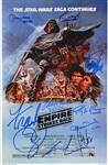 Star Wars: Cast Signed Ltd. Ed. 12" x 18" "The Empire Strikes Back" Poster w/ 11 Signatures! (Beckett/BAS LOA)