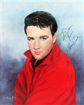 Elvis Presley Large & Impressive Signed June Kelly Color Lithograph (Beckett/BAS LOA)