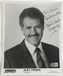 Alex Trebek Signed 8" x 10" Jeopardy Promo Photo (Beckett/BAS)