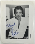 Fabian Signed & Inscribed 8.5" x 11" Black & White Magazine Photo (Beckett/BAS)