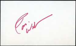 Robin Williams Signed 3" x 5" Segment (Beckett/BAS LOA)