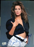 Cindy Crawford Signed 8.5" x 10.75" Magazine Photo (Beckett/BAS)