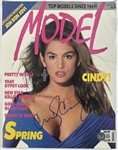 Cindy Crawford Signed 8.5" x 10.75" Magazine Cover (Beckett/BAS)