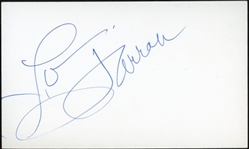 Farrah Fawcett Signed 3" x 5" Segment (Beckett/BAS LOA)