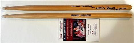 The Beatles: Pete Best Signed Drumstick Set (JSA COA)