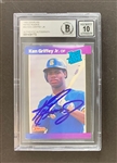 Ken Griffey Jr. Signed 1989 Donruss Rated Rookie #33 w/ GEM MINT 10 AUTO! (Beckett/BAS Encapsulated)