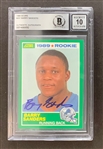 Barry Sanders Signed 1989 Score #257 w/ GEM MINT 10 AUTO! (Beckett/BAS Encapsulated)