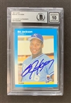 Bo Jackson Signed 1987 Donruss #369 w/ GEM MINT 10 AUTO! (Beckett/BAS Encapsulated)