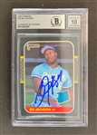 Bo Jackson Signed 1987 Donruss #35 w/ GEM MINT 10 AUTO! (Beckett/BAS Encapsulated)