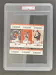 Vin Scullys Final Series: RARE Signed 2016 San Francisco Giants Ticket Strip for Scullys Final Series - Incl. Last Called Game! (PSA/DNA Encapsulated)