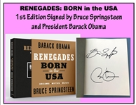 Barack Obama & Bruce Springsteen Deluxe Signed Book "Renegades Born in the USA" 