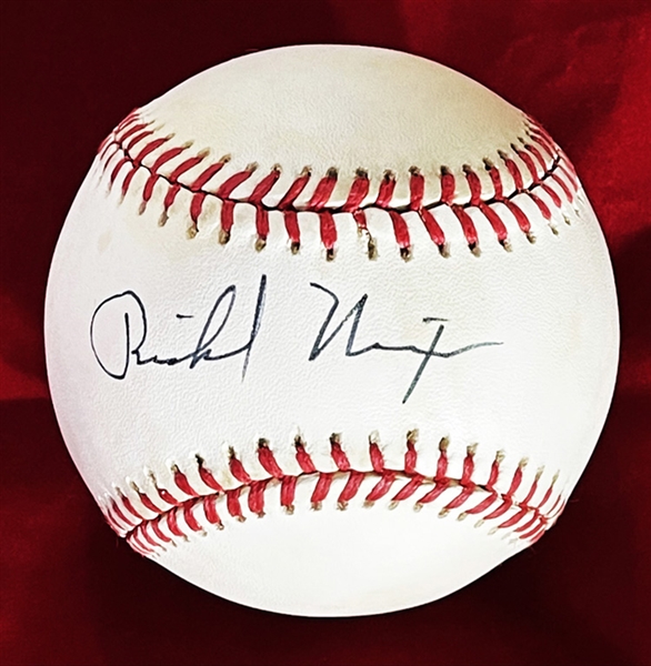 Richard Nixon Signed Official A.L. Baseball (PSA/DNA)
