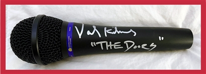 Val Kilmer IN-PERSON Signed Microphone with "The Doors" Inscription! (Third Party Guarantee)