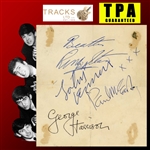 The Beatles Desirable Vintage Group Signed 5" x 5.5" Sheet from 1963 (Manchester UK)(Tracks COA)(Third Party Guaranteed)