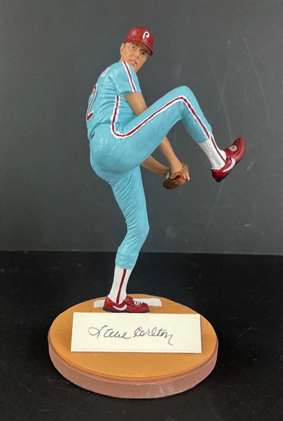 Steve Carlton Ltd. Ed. Figurine w/ Cut Signature (Gartlan/Third Party Guaranteed)