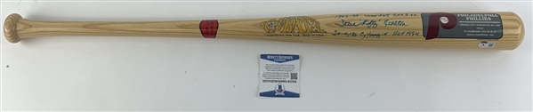 Steve Carlton Signed & Stat Inscribed Phillies Cooperstown Bat (Beckett/BAS)