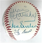Rawlings OAL Baseball Signed by 13 HOF Players including Koufax, Hunter, Reece, Ford, Gibson, Feller & More! (Third Party Guarantee)