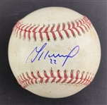 Jose Altuve Game Used & Signed OML Baseball :: Used 7-20-2021 :: Altuve 2 HR Game! (PSA/DNA & MLB Hologram)