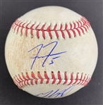 Freddie Freeman & Mookie Betts Game Used & Signed OML Baseball :: Used 6-15-2023 CHI vs. LAD :: Ball Pitched to Freeman & Betts! (PSA/DNA & MLB Hologram)