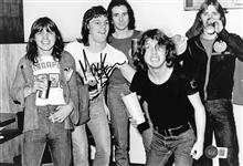 AC/DC : Mark Evans Signed 8" x 12" Photo (Beckett/BAS)