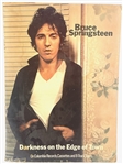 Vintage Bruce Springsteen "Darkness on the Edge of Town" Original Stand up Promo Poster