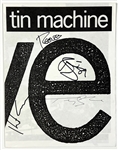 Tin Machine w/ David Bowie Fold-Out Tour Program (Roger Epperson/REAL Authentication) 