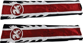 Daniel Bryan Ring Worn & Signed Match Worn Leg Sleeves (Beckett/BAS)