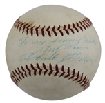 Roberto Clemente Single Signed & Inscribed ONL Baseball (Beckett/BAS LOA)